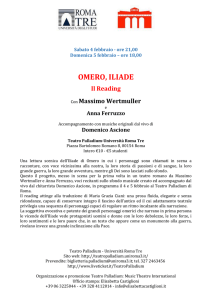 OMERO, ILIADE - Teatro Palladium