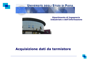 Acquisizione dati da termistore