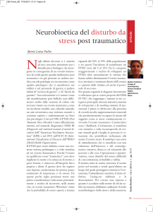 Neurobioetica del disturbo da stress post traumatico