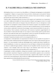 IL VALORE DELLA FAMIGLIA NEI SIMPSON