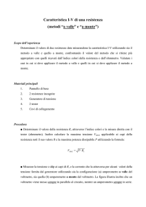 Misura del valore di una resistenza