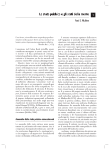 Lo stato psichico e gli stati della mente