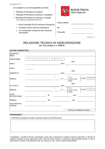 relazione tecnica di asseverazione