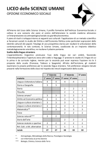 liceo delle scienze umane opzione economico sociali