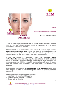 S.E.M. Scuola Estetica Moderna I Corsi di Camouflage proposti da