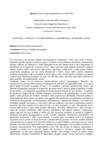 Abstract Tesi di laurea