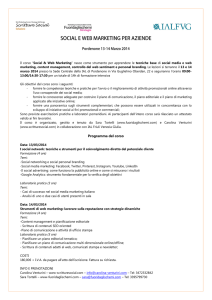 SOCIAL E WEB MARKETING PER AZIENDE