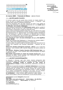 31 marzo 2009 – Triennale di Milano – salone d`onore