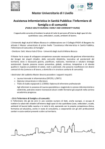 Locandina Master Infermiere di famiglia e comunità