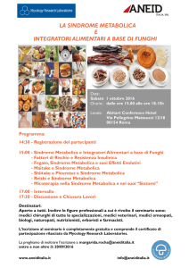 la sindrome metabolica e integratori alimentari a base di funghi