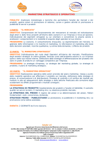 Il Marketing strategico ed operativo