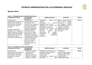 TECNICA AMMINISTRATIVA ed ECONOMIA SOCIALE