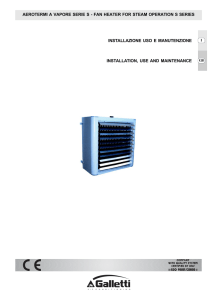 installazione uso e manutenzione installation, use and maintenance