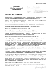 mio curriculum - Sebastiano Miele
