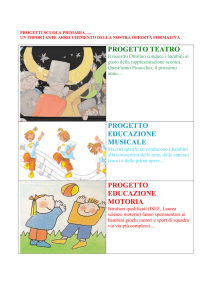 progetto teatro progetto educazione musicale progetto