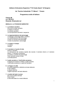 ITALIANO - Istituto Superiore Sorgono