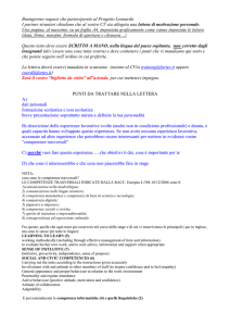 Lettera di motivazione