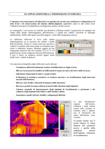 LE APPLICAZIONI DELLA TERMOGRAFIA IN