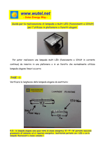 Realizzazione lampade multi LED per faretti o plafoniere