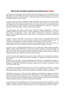 Report dell`Assemblea nazionale universitaria di Riot Village