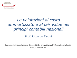 Le valutazioni al costo ammortizzato e al fair value nei principi