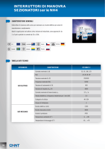 INTERRUTTORI DI MANOVRA SEZIONATORI ser ie NH4