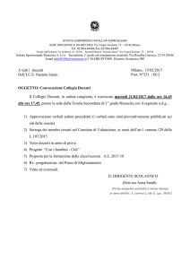convocazione collegio 21-02-17 - Istituto Comprensivo Nazario Sauro