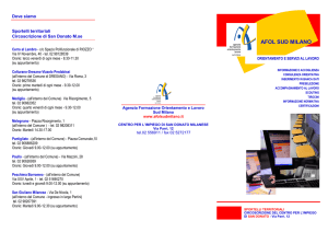 Brochure Sportelli San Donato Milanese