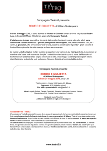 Compagnia Teatro2 presenta: ROMEO E GIULIETTA