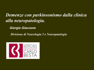 demenze con parkinsonismo: dalla clinica alla