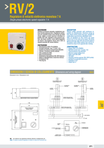 Regolatore di velocità elettronico monofase 7 A
