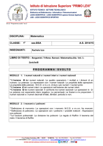 Matematica - IIS Primo Levi