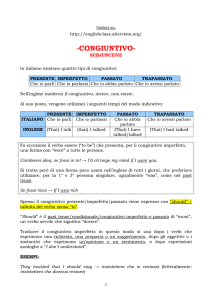 congiuntivo - subjunctive - English Class