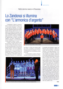 Lo Zandonai si illumina con "L`armonica d