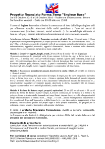 Inglese Base - Progetto Giovani Padova