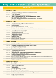 Programma “Percorsi di Consapevolezza”