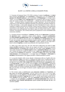 kant: la critica della ragion pura