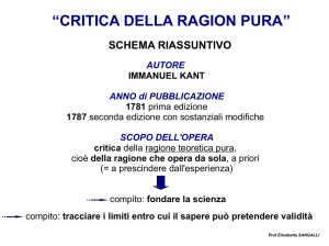 critica della ragion pura