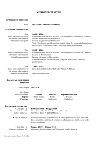 CV - Università degli Studi dell`Insubria