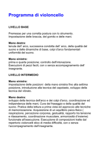 Programma di Violoncello