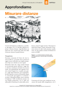 Misurare distanze - Zanichelli online per la scuola