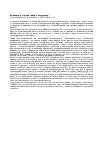 Se Amleto e la bella Ofelia si sdoppiano