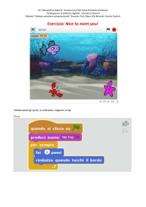 Esercizi Scratch - IIS Alessandrini