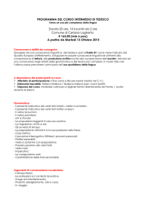Programma corso tedesco intermedio