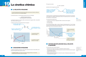 La cinetica chimica - Zanichelli online per la scuola