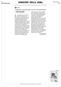 L`ambizione di potersi curare da soli e i rischi di Internet