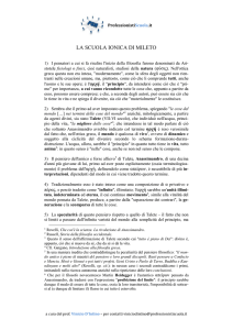 la scuola ionica di mileto