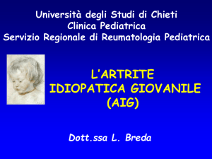 artrite Idiopatica giovanile