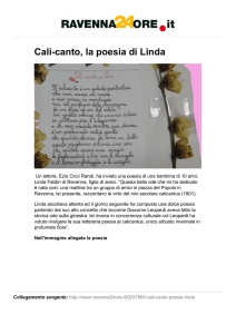 Cali-canto, la poesia di Linda