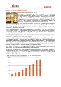 Sopra le scoperte dei dadi